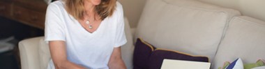 Carer Jane working from home